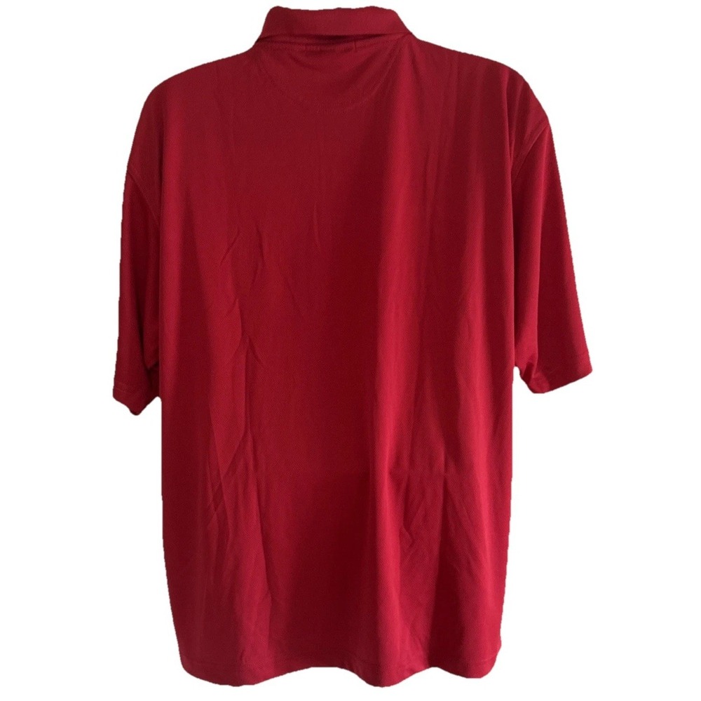 NY NFL Team Apparel Red Collared Large Polo NWT - Picture 5 of 9